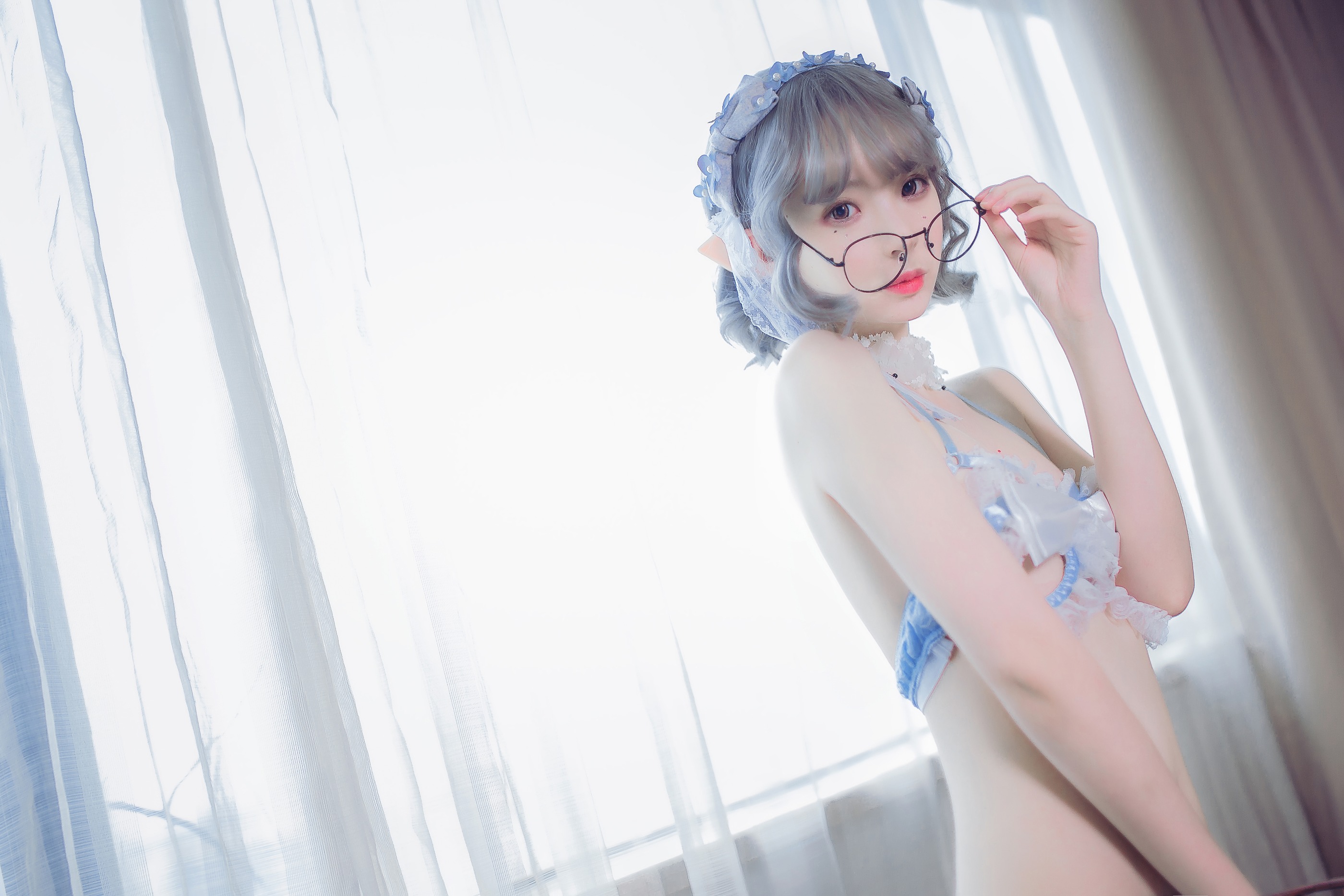 图片[1]-疯猫ss – NO.029 蓝色精灵 [30P]-XikXak